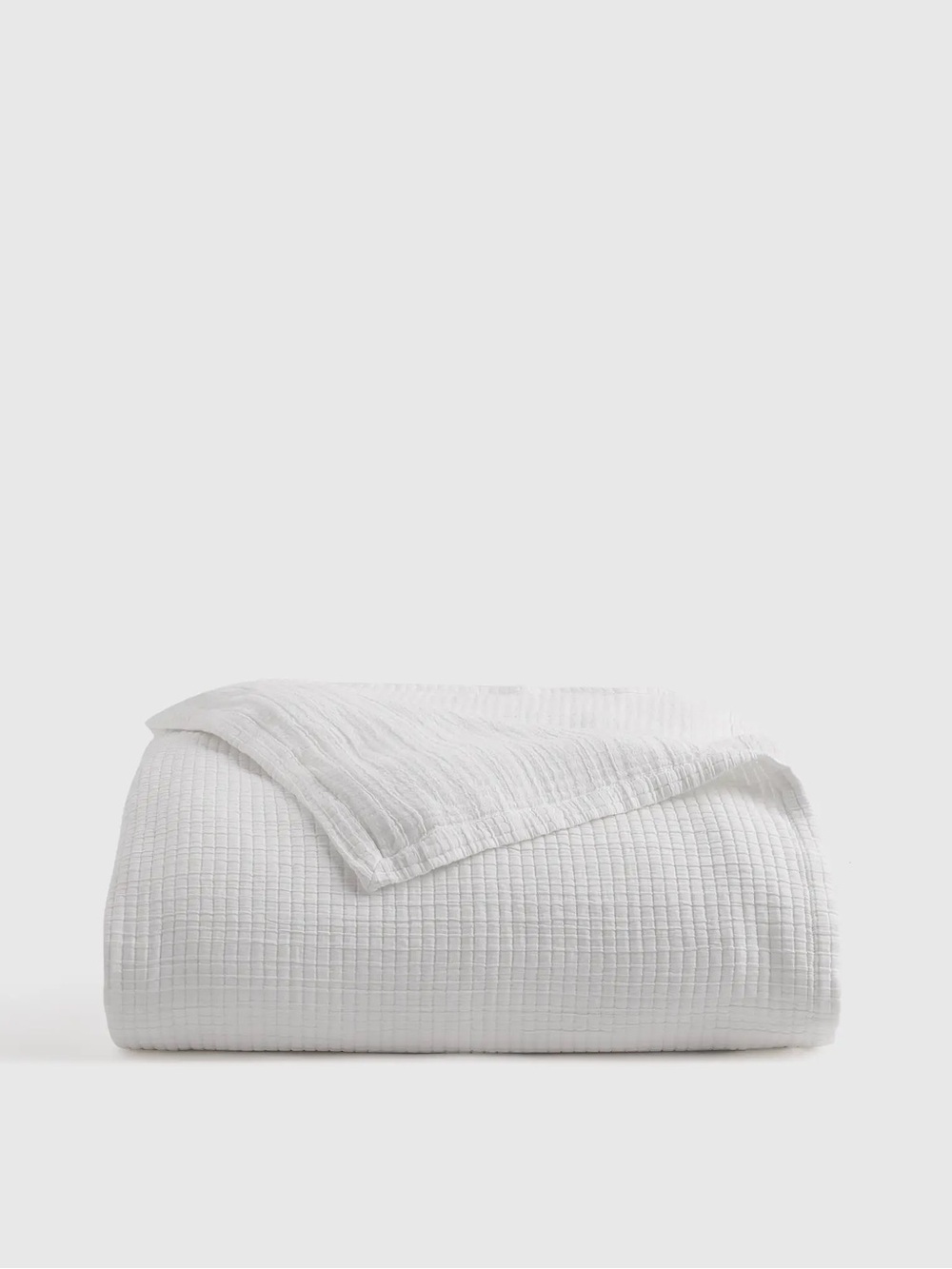 NEW Quince Organic Ribbed Cotton Coverlet KING $124 KING